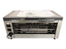 A Milan stainless steel commercial toaster.