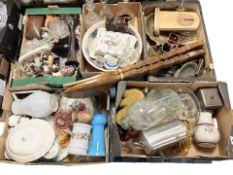 A large quantity of glass wares, ceramics, ornaments, metal wares,