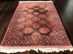 A Turkoman carpet, Afghanistan, 320 cm x 213 cm.