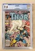 Marvel Comics The Mighty Thor, Issue 339, CGC Univeral Grade 7.5, in slab.