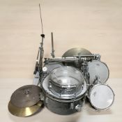 A Custom Percussion drum kit.