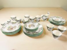 Approximately forty-seven pieces of Copeland Spode's Byron tea and dinner china.