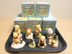 Eight Royal Doulton Whinney The Pooh Collection figures with boxes