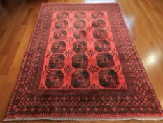 A Turkoman carpet, Afghanistan, 299 cm x 201 cm.