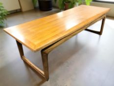 A teak G Plan rectangular coffee table,