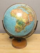 A plug-in Danish Scan terrestrial globe,