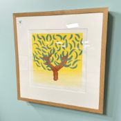 Michael Heindorff : April, limited edition colour print, signed in pencil, 35 cm x 35 cm,