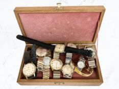 A group of gent's wristwatches including Smiths, Sekonda, Accurist.