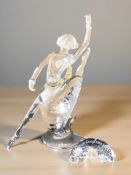 A Swarovski Collector's Society crystal figure 'Anna', with plaque, height 18 cm.