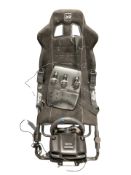 A Logitech gaming racing seat.