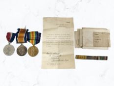A pair of First World War medals awarded to 94938. 3. A. M. A. Lockie, R.A.