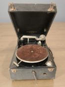 A Colombia tabletop record player.