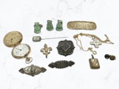 A modern full hunter fob watch signed Hampden,