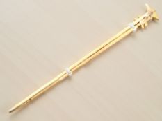 Two antler handled walking sticks.