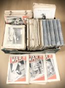 A group of War Illustrated publications, some in albums.