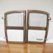 A pair of Morris Minor rear car doors.