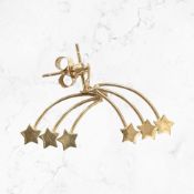 A pair of 9ct gold shooting star ear studs CONDITION REPORT: 0.