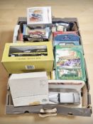 Assorted boxed die cast vehicles including Corgi, Ringtons ceramic money box,