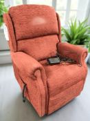 An electric reclining armchair
