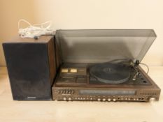 A National Panasonic FG Servo motor automatic turntable, and a pair of National Panasonic speakers.