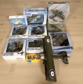 A group of Royal Air Force die cast scale model aircraft, two Corgi scale model aircraft,