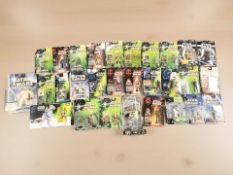 A group of Hasbro and other brand Star Wars figures including Episode I, Power of the Jedi,
