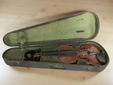 A Maidstone violin, with two piece 12