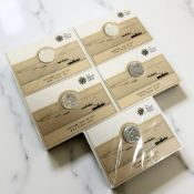 The Royal Mint : Five UK £20 Fine Silver Coins - Outbreak 2014 , all the same,