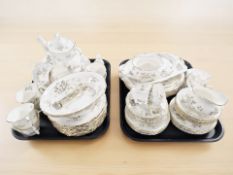 Approximately seventy pieces of Royal Albert Haworth tea and dinner porcelain.