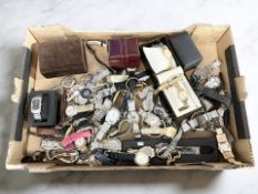 A large quantity of mostly gent's wristwatches, Sekonda, sports examples, etc.