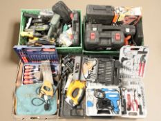 A large quantity of modern tools and tool sets, power tools,