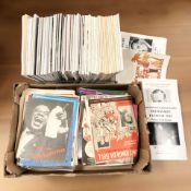 A quantity of sheet music, books, Al Jolson souvenir programmes.