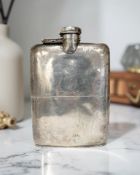 A George V silver hip flask, William Neale, Birmingham 1914,