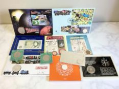 A collection of twelve various coins : The Nativity Christmas 2016 £20 Coin,