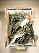 A quantity of Briths Army belts.