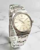 A gent's vintage stainless steel Rolex Oyster Speedking Precision centre seconds wristwatch, ref.