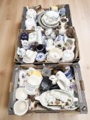 Assorted ceramics, Royal Commemorative china, china plates, tea wares, pottery stein,