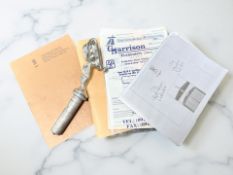 An original Rolls Royce Spirit of Ecstasy car mascot, originally housed on a blue 1974 Rolls Royce,