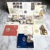 The Royal Mint : A collection of ten £5 coins - The Restoration of The Monarchy,