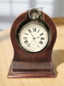 A silver open faced key wound pocket watch, the fusee movement signed 'J Jacobs, Sunderland',