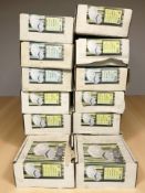 Fourteen boxed Taison ceiling lights