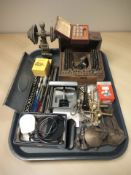 A collection of watch maker's / horology tools and equipment including a Bergeon No.