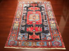 A Hamadan rug, North-West Iran, 192 cm x 130 cm.