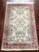 An Isfahan rug, Central Iran, 162 cm x 100 cm.