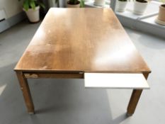 A Scandinavian rectangular coffee table,