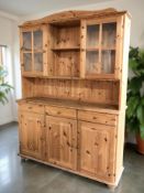 A contemporary pine dresser,