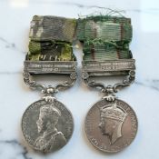 A pair of India Service Medals,