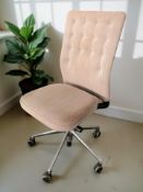 A 20th century Scandinavian metal framed desk chair