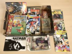 A collection of comics including Moon Knight, Deathshead, Batman : Guardian of the Night,