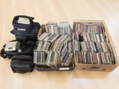 A large quantity of CDs, together with a Samsung video camera, etc.